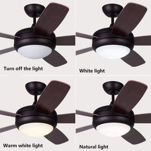 Led Ceiling Lamp Simple Restaurant Led Fan Light Bedroom Living Room Led Chandelier Remote Control Home Energy Saving Lamp