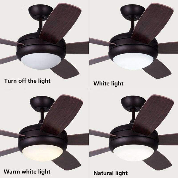 Led Ceiling Lamp Simple Restaurant Led Fan Light Bedroom Living Room Led Chandelier Remote Control Home Energy Saving Lamp