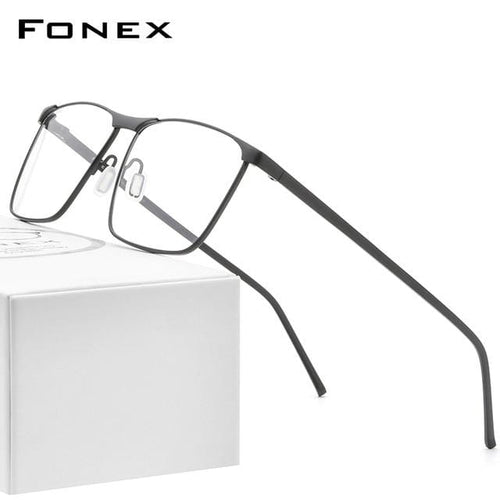 Planet Gates Matte Black Pure Titanium Glasses Frame Men 2020 Prescription Eye Glasses for Men Square Eyeglasses Myopia Optical Frame Eyewear 8526