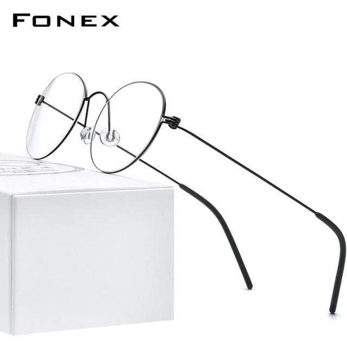 Planet Gates matte black Titanium Glasses Frame Women Prescription Eyeglasses Men New Korean Myopia Optical Frames Morten Screwless Eyewear 7510