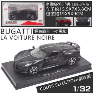 Planet Gates Matte black with box 1:32 Simulation Bugatti Black Dragon Sports Car Model Alloy Car Model Metal Toy Car Boy Gift Car Decoration Jewelry Collection