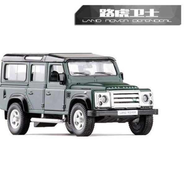Planet Gates Matte green High Simulation 1:36 RMZ City Land Defender SUV Alloy Diecast Models Car Toys Pull Back Cars Off-road Vehicle For Kids Toy Gifts