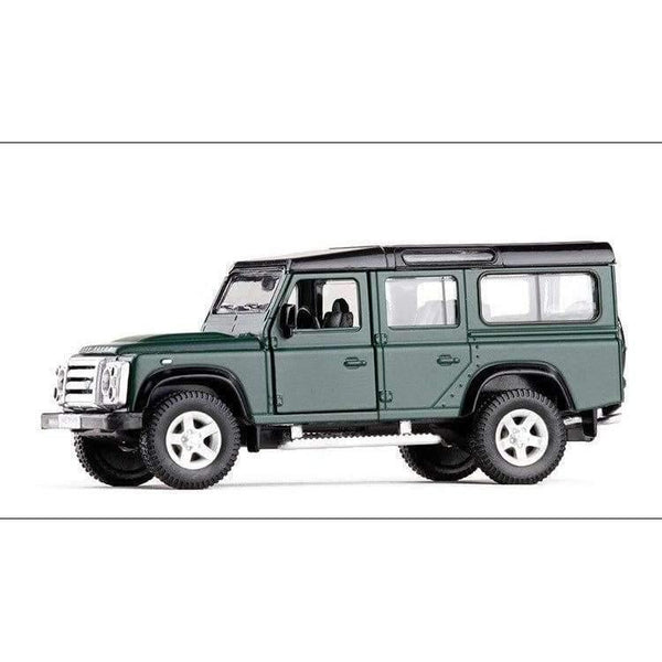 Planet Gates Matte green High Simulation 1:36 RMZ City Land Defender SUV Alloy Diecast Models Car Toys Pull Back Cars Off-road Vehicle For Kids Toy Gifts
