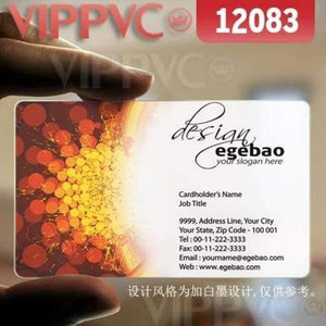 Planet Gates Matte Transparent Metal business cards uk - matte faces transparent card thin 0.36mm