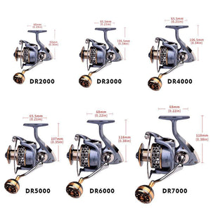 Planet Gates Max Drag 21KG Spool Fishing Reel Gear 5.2:1 Ratio High Speed Spinning Reel Casting Reel Carp For Saltwater