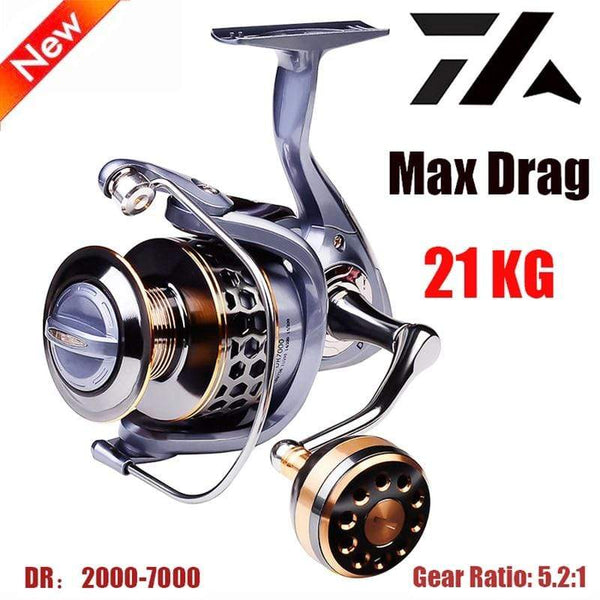 Planet Gates Max Drag 21KG Spool Fishing Reel Gear 5.2:1 Ratio High Speed Spinning Reel Casting Reel Carp For Saltwater