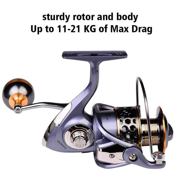 Planet Gates Max Drag 21KG Spool Fishing Reel Gear 5.2:1 Ratio High Speed Spinning Reel Casting Reel Carp For Saltwater