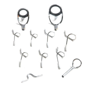 Planet Gates Maximumcatch 9ft 4wt to 10wt 11Pcs  Fly Rod Guides Set Titanium/Chrome Tip Hook Fly Fishing Accessory