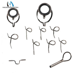 Planet Gates Maximumcatch 9ft 4wt to 10wt 11Pcs  Fly Rod Guides Set Titanium/Chrome Tip Hook Fly Fishing Accessory