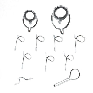 Planet Gates Maximumcatch 9ft 4wt to 10wt 11Pcs  Fly Rod Guides Set Titanium/Chrome Tip Hook Fly Fishing Accessory