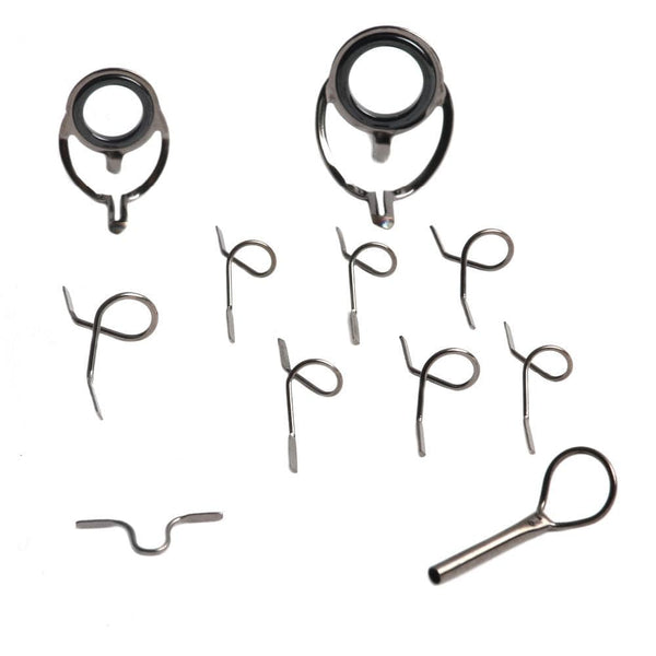 Planet Gates Maximumcatch 9ft 4wt to 10wt 11Pcs  Fly Rod Guides Set Titanium/Chrome Tip Hook Fly Fishing Accessory
