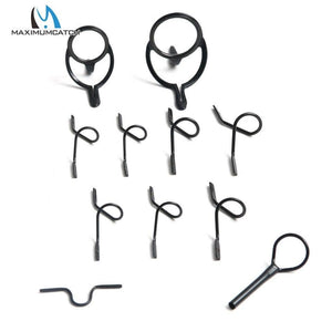 Planet Gates Maximumcatch 9ft 4wt to 10wt 11Pcs  Fly Rod Guides Set Titanium/Chrome Tip Hook Fly Fishing Accessory