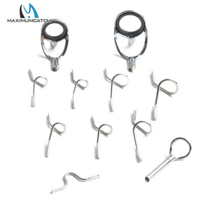 Planet Gates Maximumcatch 9ft 4wt to 10wt 11Pcs  Fly Rod Guides Set Titanium/Chrome Tip Hook Fly Fishing Accessory