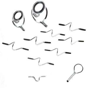 Planet Gates Maximumcatch 9ft 4wt to 10wt 11Pcs  Fly Rod Guides Set Titanium/Chrome Tip Hook Fly Fishing Accessory