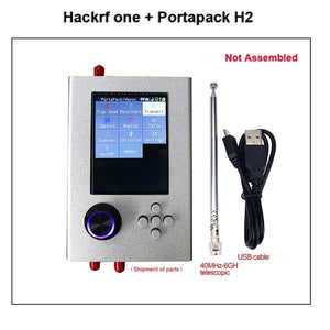 Planet Gates Mayhem Portapack H2 Hackrf One SDR Software Defined Radio 1MHz-6GHz Optional Metal Case Antennas kits DIY Fast Assemble