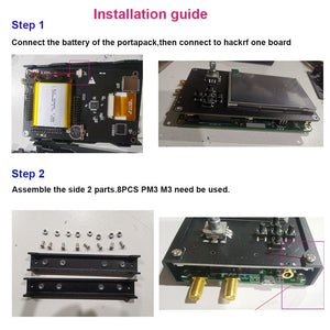 Planet Gates Mayhem Portapack H2 Hackrf One SDR Software Defined Radio 1MHz-6GHz Optional Metal Case Antennas kits DIY Fast Assemble