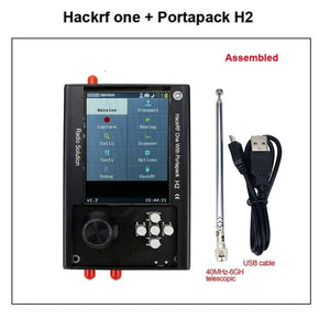 Planet Gates Mayhem Portapack H2 Hackrf One SDR Software Defined Radio 1MHz-6GHz Optional Metal Case Antennas kits DIY Fast Assemble