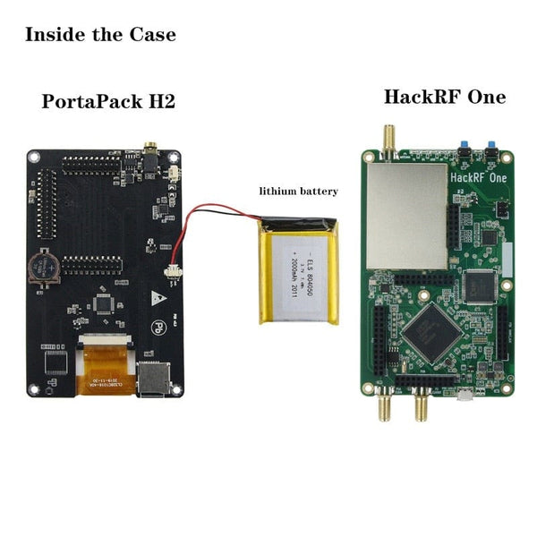 Planet Gates Mayhem Portapack H2 Hackrf One SDR Software Defined Radio 1MHz-6GHz Optional Metal Case Antennas kits DIY Fast Assemble