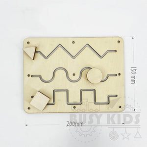 Planet Gates Maze-DD097 Children Busy Board Accessories Wood DIY Toy Montessori Material Early Education Activity Toddler Toys For Basic Skills Learning