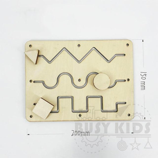 Planet Gates Maze-DD097 Children Busy Board Accessories Wood DIY Toy Montessori Material Early Education Activity Toddler Toys For Basic Skills Learning