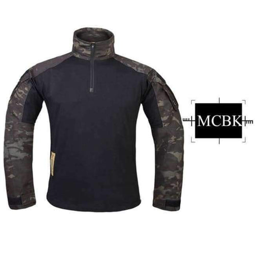 Planet Gates MCBK / L Multicam Combat Shirt Hunting Clothes G3 BDU Airsoft Tactical emerson Army Military Wargame Multicam Black Shirt