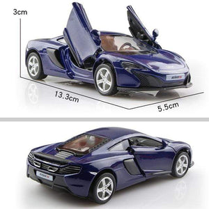Planet Gates McLaren Deep Blue 1:36 Alloy Car Honda Acura Chevrolet Dodge Golf RMZ city Diecasts Toy Vehicles Simulation Exquisite Model 5 Inch Children Gifts