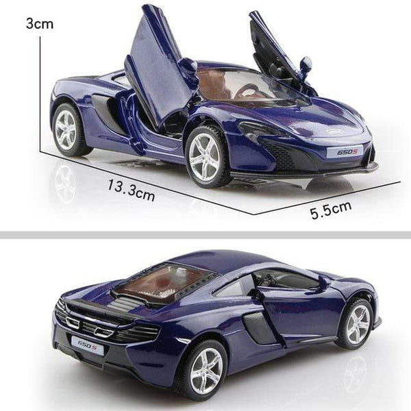 Planet Gates McLaren Deep Blue 1:36 Alloy Car Honda Acura Chevrolet Dodge Golf RMZ city Diecasts Toy Vehicles Simulation Exquisite Model 5 Inch Children Gifts