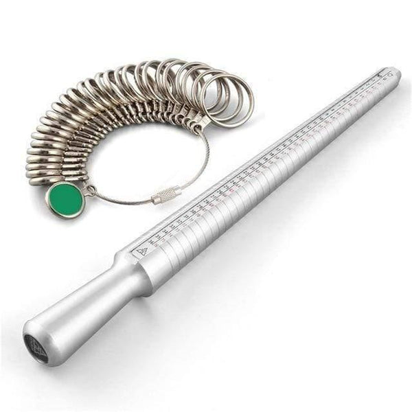 Planet Gates Measuring Tool Sets 4 In 1 Jewelry Measuring Tool Sets Ring Size Sticks Ring Mandrel American Calibration Ring Sizers Installable Two Ways Hammers