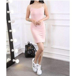 Planet Gates Meat Pink / L Women Underdress Sexy Body Petticoat Hot Sexy Underwear Clothes Full Slip Dress Clothes Intim Lingerie Femme