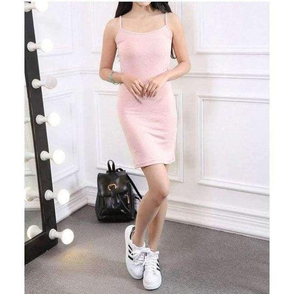 Planet Gates Meat Pink / L Women Underdress Sexy Body Petticoat Hot Sexy Underwear Clothes Full Slip Dress Clothes Intim Lingerie Femme
