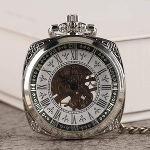 Planet Gates Mechanical Pocket Watch Men Women Antique Carving Creative Hand Wind Mechanical Watches