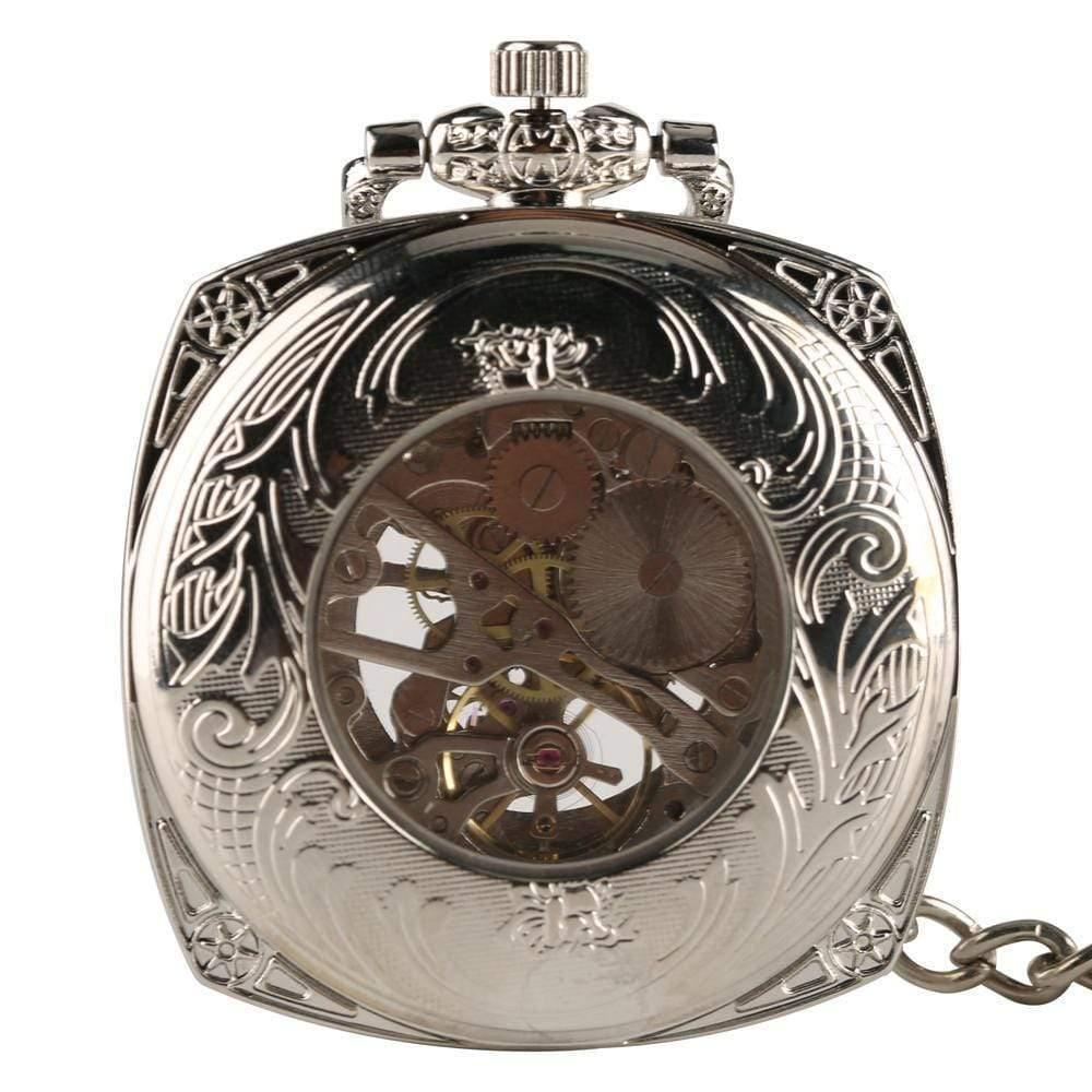 Planet Gates Mechanical Pocket Watch Men Women Antique Carving Creative Hand Wind Mechanical Watches