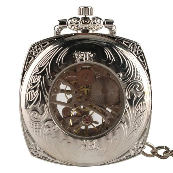 Planet Gates Mechanical Pocket Watch Men Women Antique Carving Creative Hand Wind Mechanical Watches