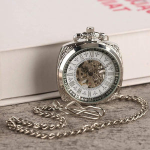 Planet Gates Mechanical Pocket Watch Men Women Antique Carving Creative Hand Wind Mechanical Watches