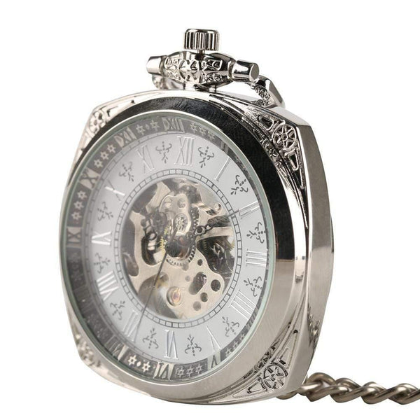 Planet Gates Mechanical Pocket Watch Men Women Antique Carving Creative Hand Wind Mechanical Watches