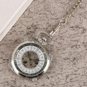 Planet Gates Mechanical Pocket Watch Men Women Antique Carving Creative Hand Wind Mechanical Watches