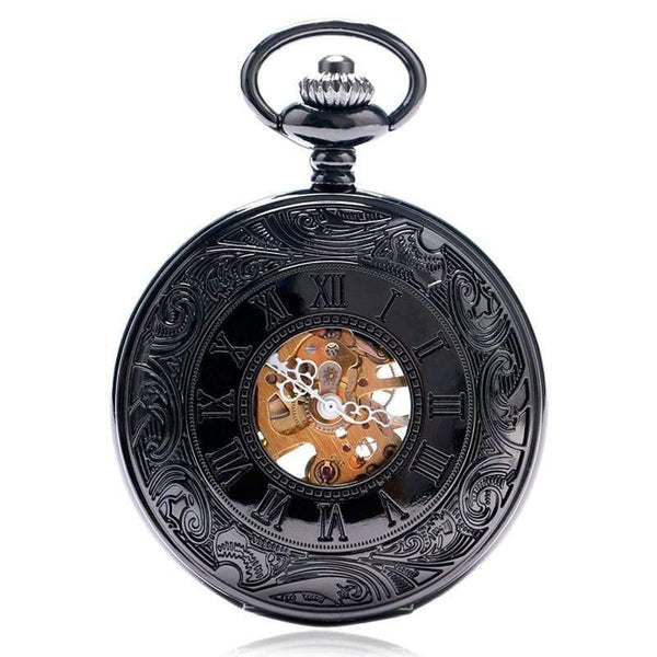 Planet Gates Mechanical Pocket Watch Steampunk Watches Pin Chain Men Women Pendant Clock Gift With Gift Bag