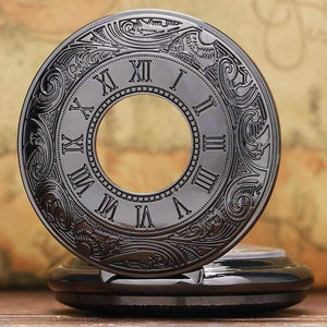 Planet Gates Mechanical Pocket Watch Steampunk Watches Pin Chain Men Women Pendant Clock Gift With Gift Bag