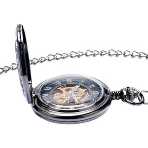 Planet Gates Mechanical Pocket Watch Steampunk Watches Pin Chain Men Women Pendant Clock Gift With Gift Bag