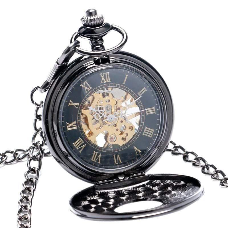 Planet Gates Mechanical Pocket Watch Steampunk Watches Pin Chain Men Women Pendant Clock Gift With Gift Bag