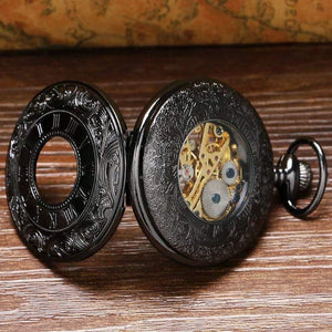 Planet Gates Mechanical Pocket Watch Steampunk Watches Pin Chain Men Women Pendant Clock Gift With Gift Bag
