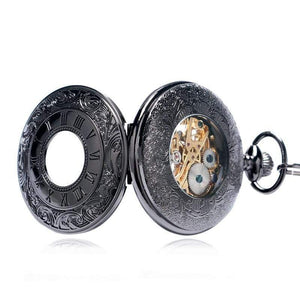 Planet Gates Mechanical Pocket Watch Steampunk Watches Pin Chain Men Women Pendant Clock Gift With Gift Bag