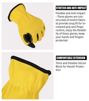 Planet Gates Mechanical  Running  Gloves Sports Outdoor Deerskin Leather Moto Racing Cycling Bike Gloves For Men Women