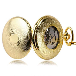 Planet Gates Mechanical Watch Chain Luxury Shield Case Skeleton Pendant Automatic Pocket Watch Men Women Roman Numeral Fob Watch