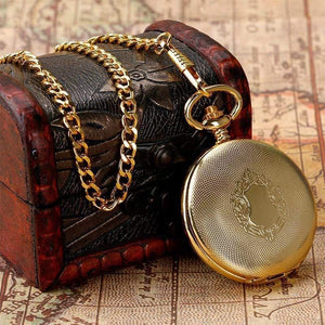Planet Gates Mechanical Watch Chain Luxury Shield Case Skeleton Pendant Automatic Pocket Watch Men Women Roman Numeral Fob Watch
