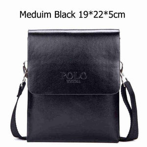 Planet Gates Medium Black / China Double Pocket Soft Leather Men Messenger Bag Small 2 Layer Mens Travel Bag Mens Bag For Phone