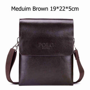 Planet Gates Medium Brown / China Double Pocket Soft Leather Men Messenger Bag Small 2 Layer Mens Travel Bag Mens Bag For Phone