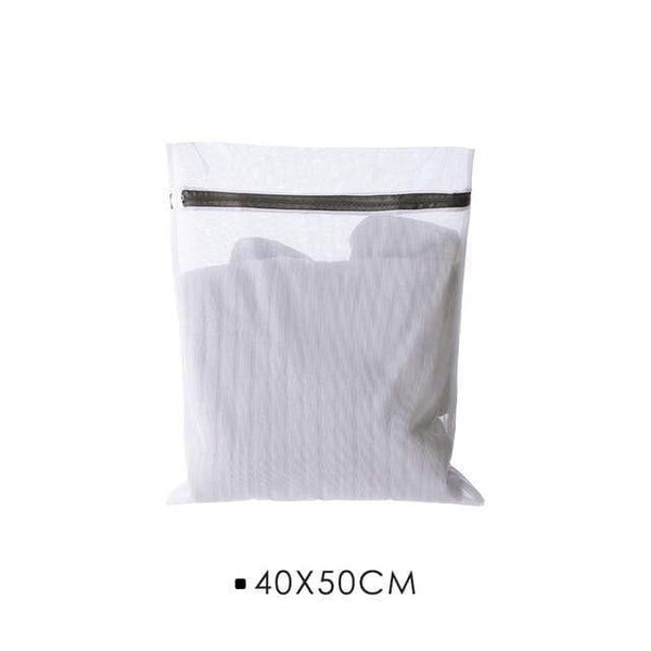 White Nylon Laundry Bag Bra Socks Underwear Clothes Washing Machine Protection Net Mesh Bags Laundry Basket Laundry Hamper