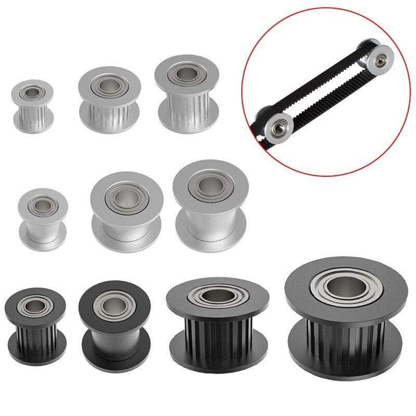 Planet Gates MEGA 20PCS GT2 Idler Pulley 20 Teeth 16 Teeth Bore 3mm 5mm with bearings 3D Printer Parts for 2GT Timing Belt Width 6mm 10mm