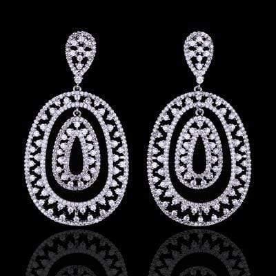 Planet Gates MEH664 Bridal Drop Earrings for Women Girls Fashion Engagement Wedding Jewelry Summer Dangle Earrings EH983
